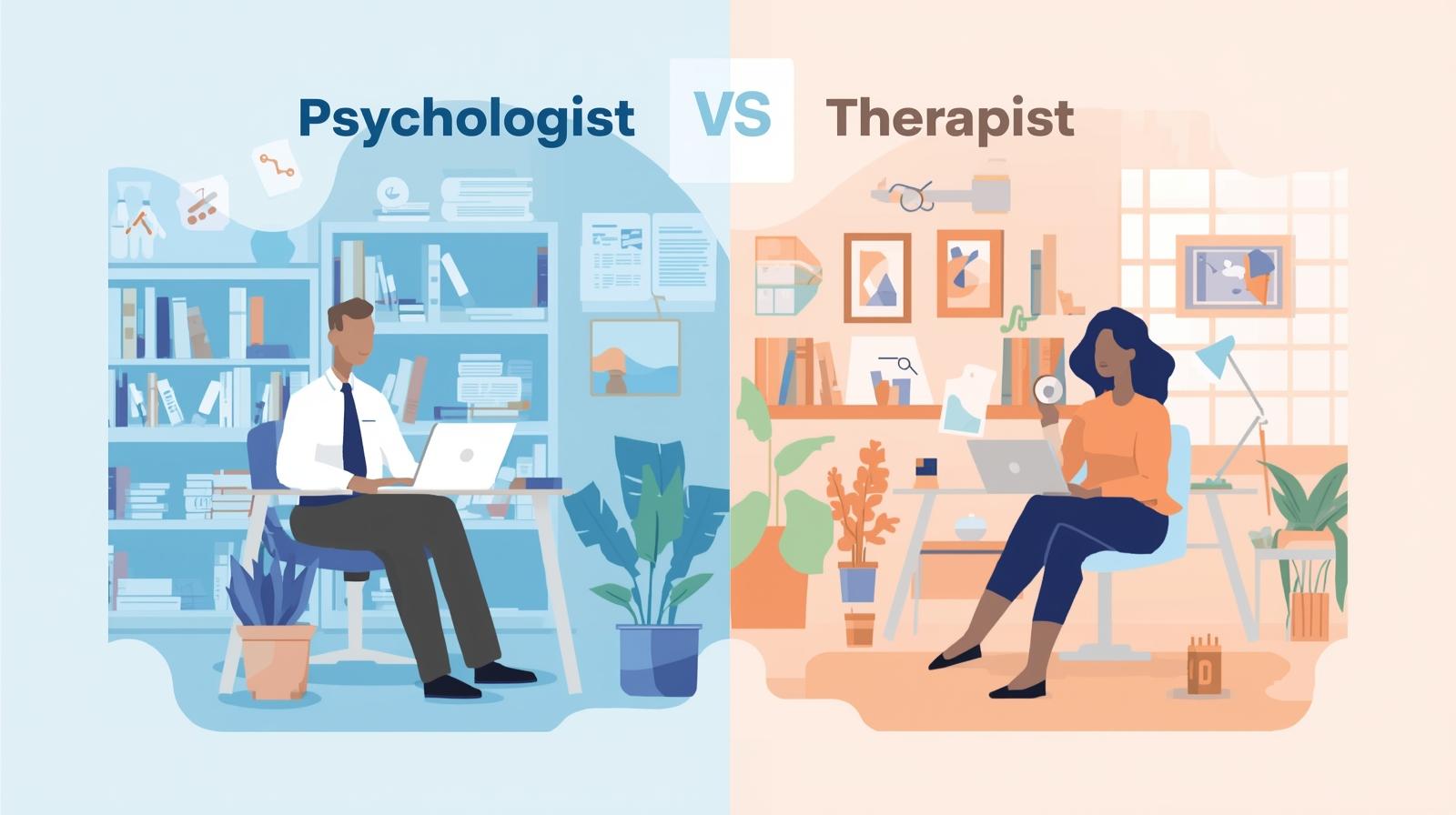 Rozdíl mezi psychologem a terapeutem